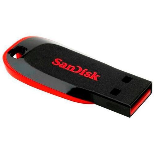 Pen Drive 128GB Sandisk Cruzer Blade Preto Z50 - Crystal Informática