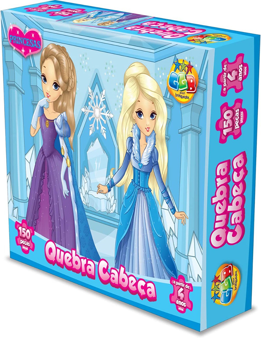 Brinquedo Infantil Quebra-Cabeça Princesas 3D Multikids