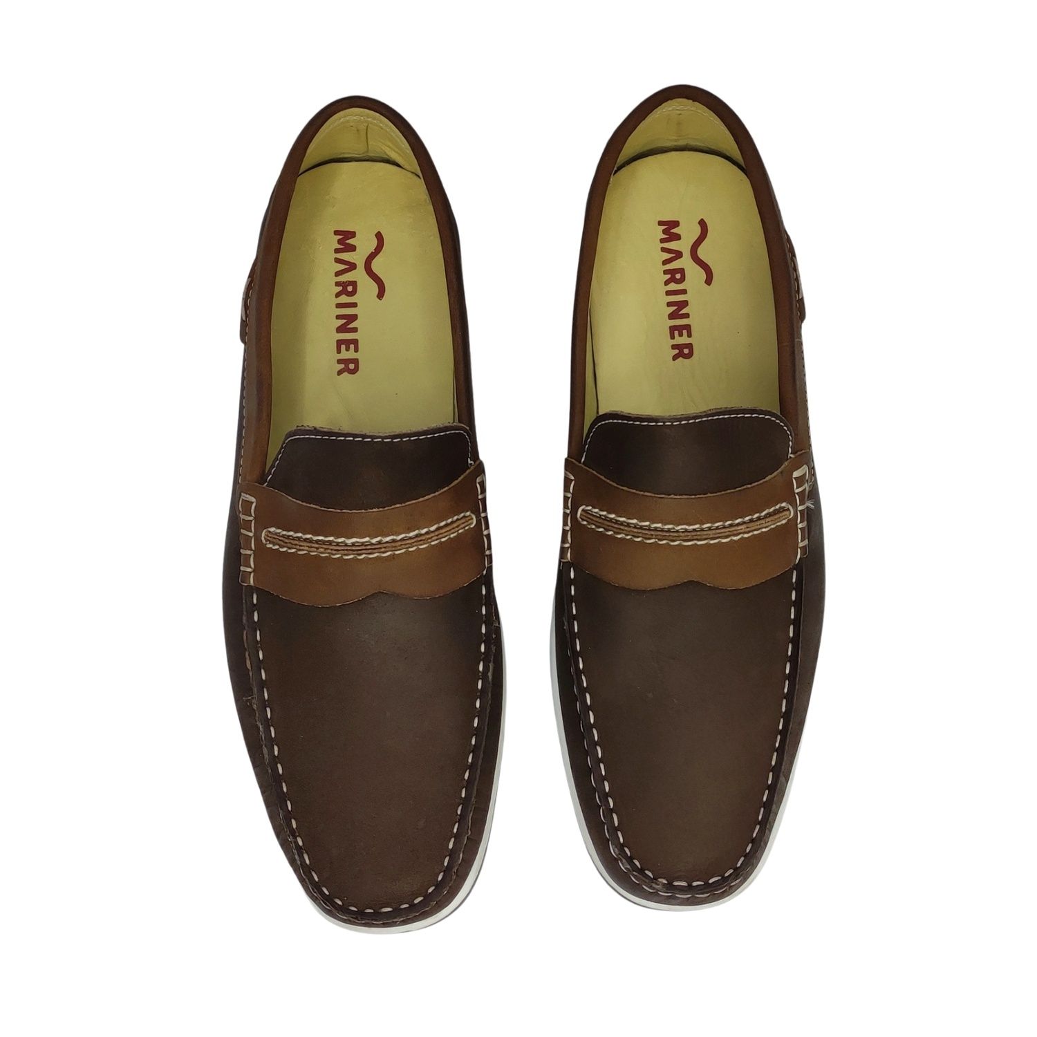SAPATO MARINER SIDER IATE 28543-1 COURO NBK SOLADO BORRACHA