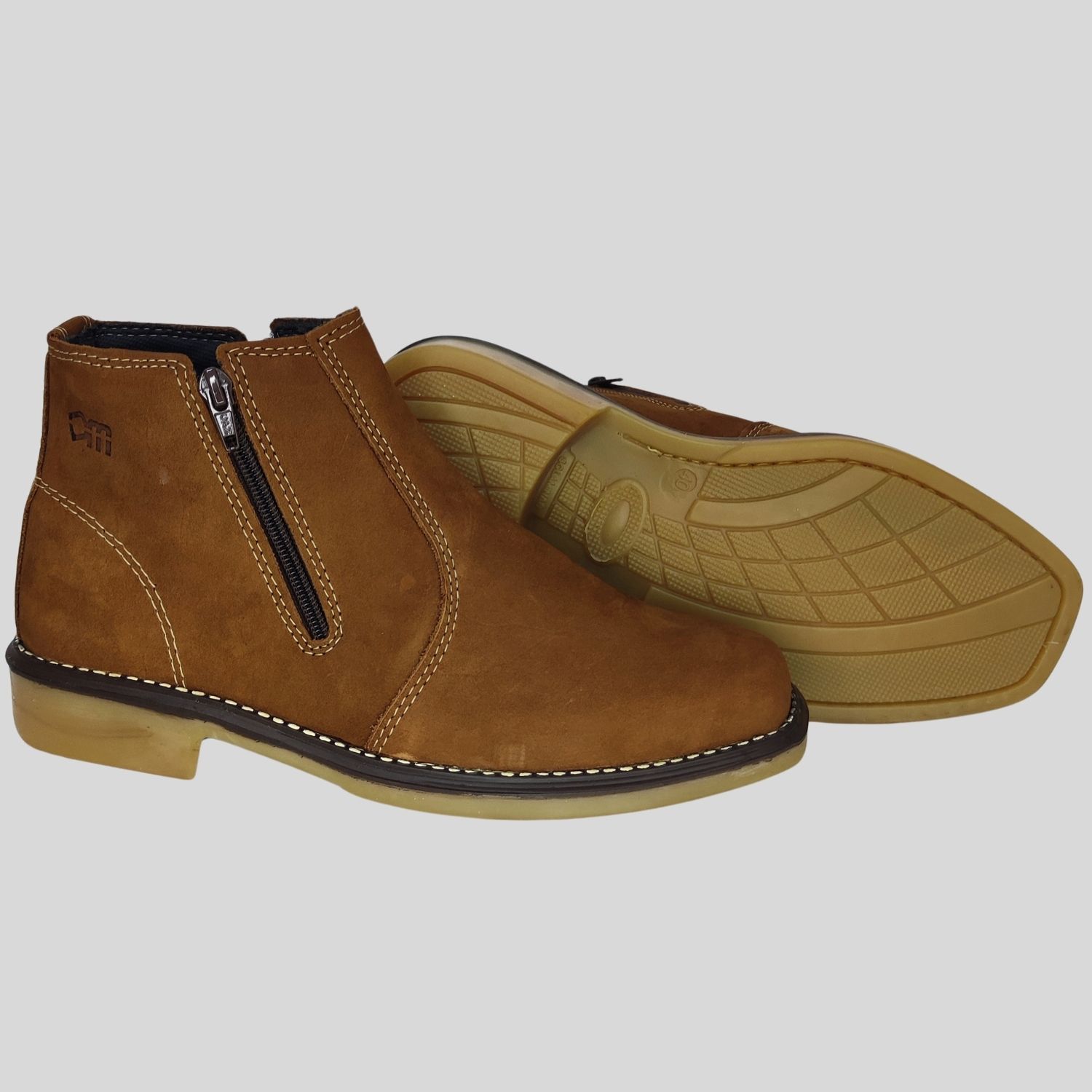 BOTA DM CLASSICA 2 ZIPER COURO NOBUK INFANTIL MASCULINA - Lojas Parati