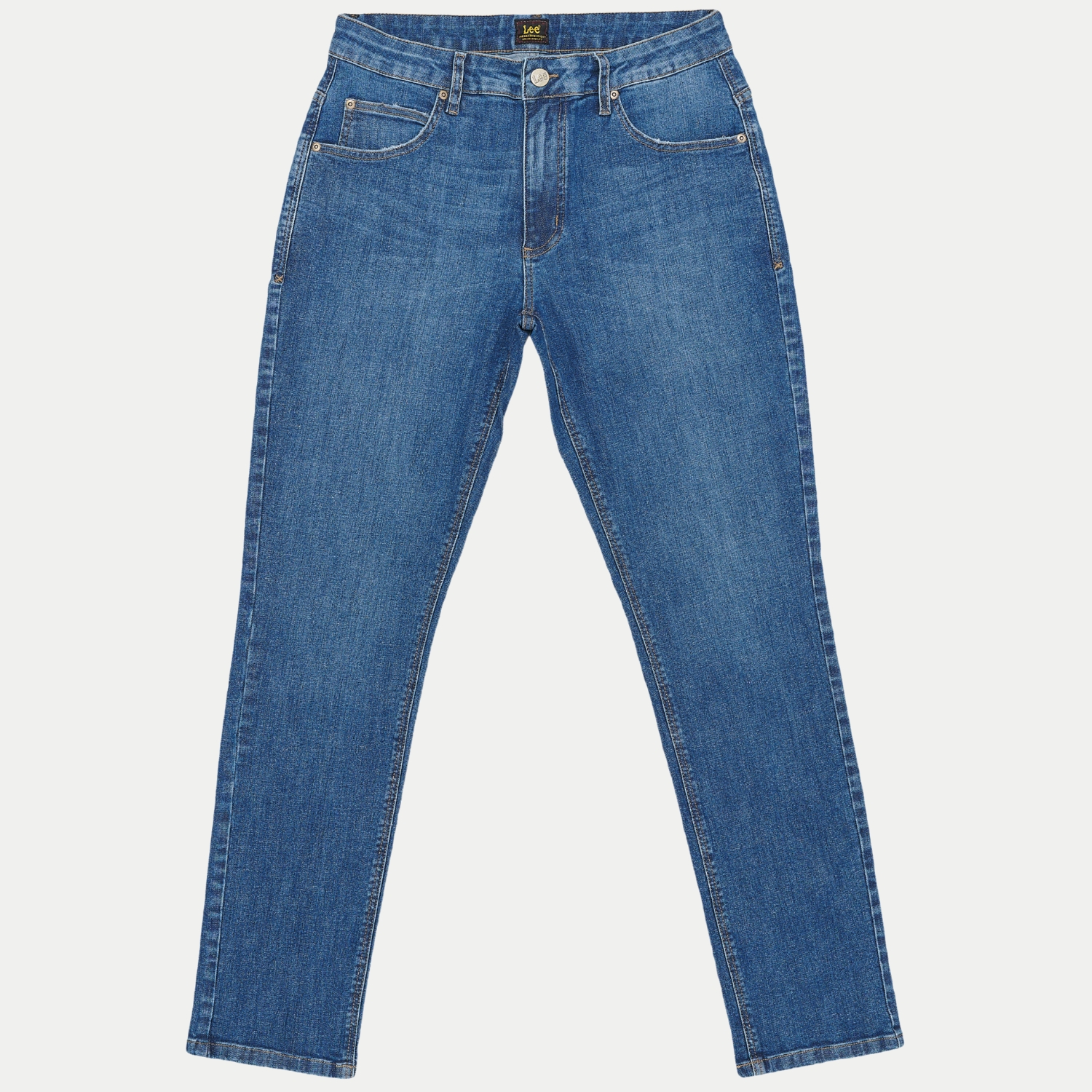 CALÇA LEE JEANS E ELASTANO SKINNY LAVAGEM MEDIA MASCULINA ADULTO