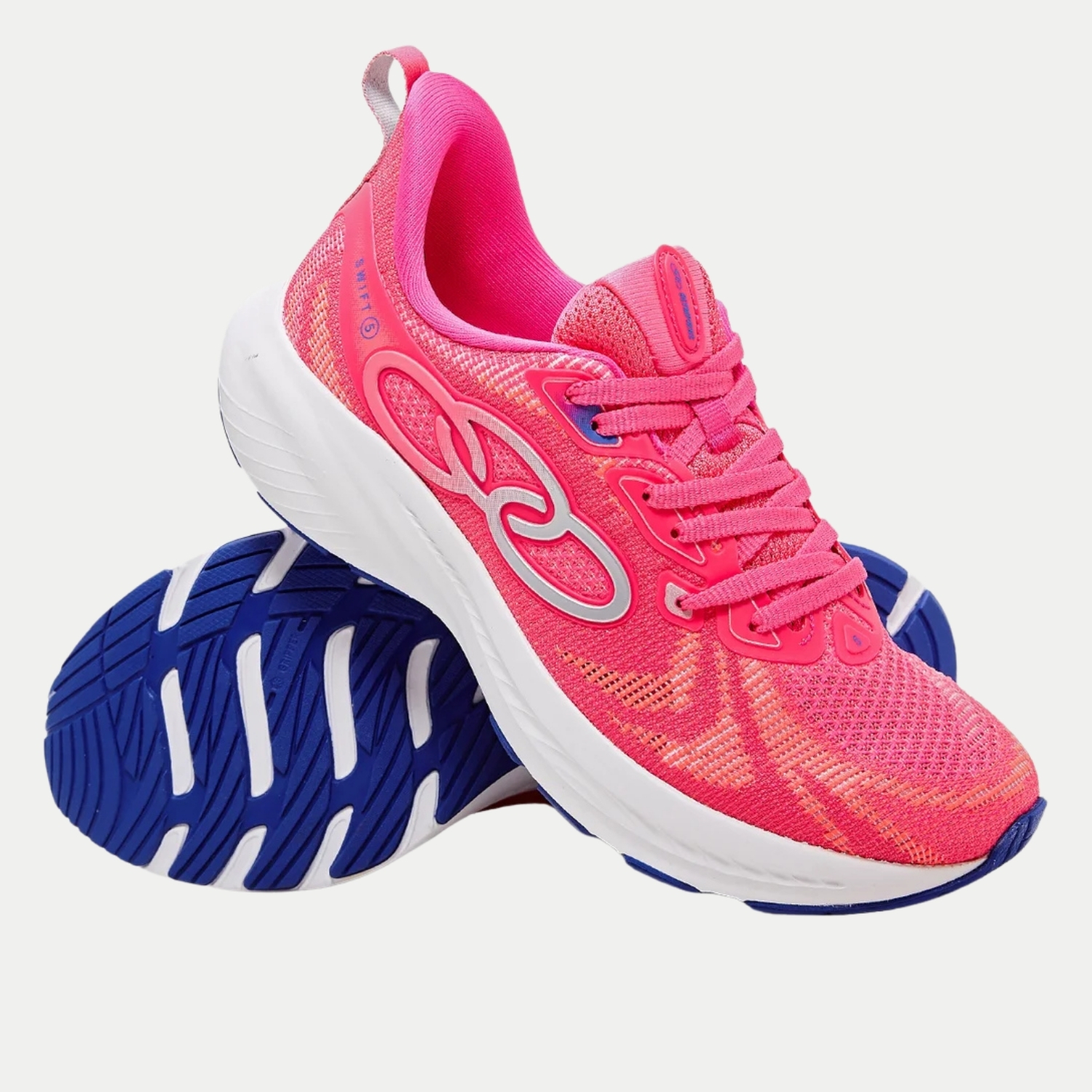 TÊNIS OLYMPIKUS SWIFT 5 RUNNING SOLADO DE BORRACHA AZALEI FEMININO
