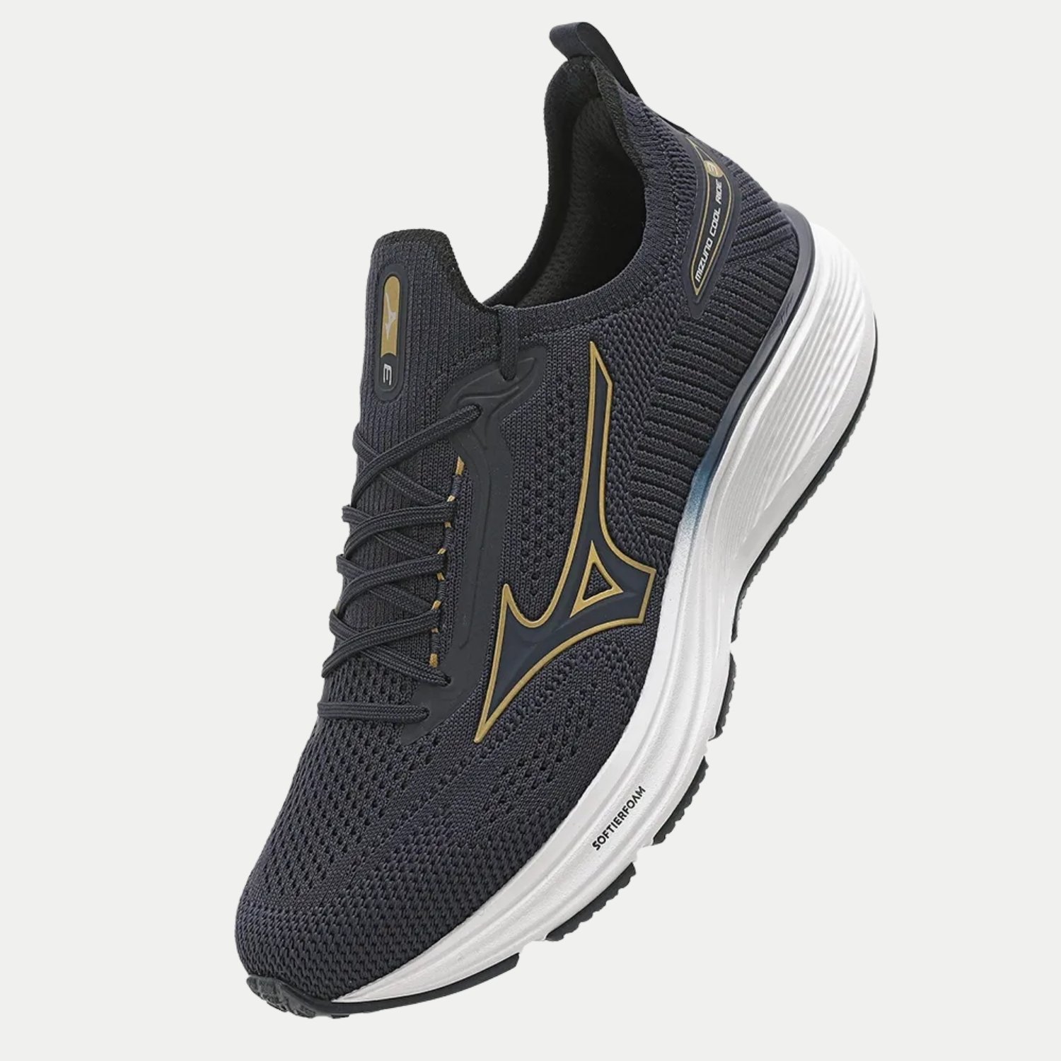 TÊNIS MIZUNO COOL RIDE 3 AZUL MARINHO SOLADO DE BORRACHA MASCULINO