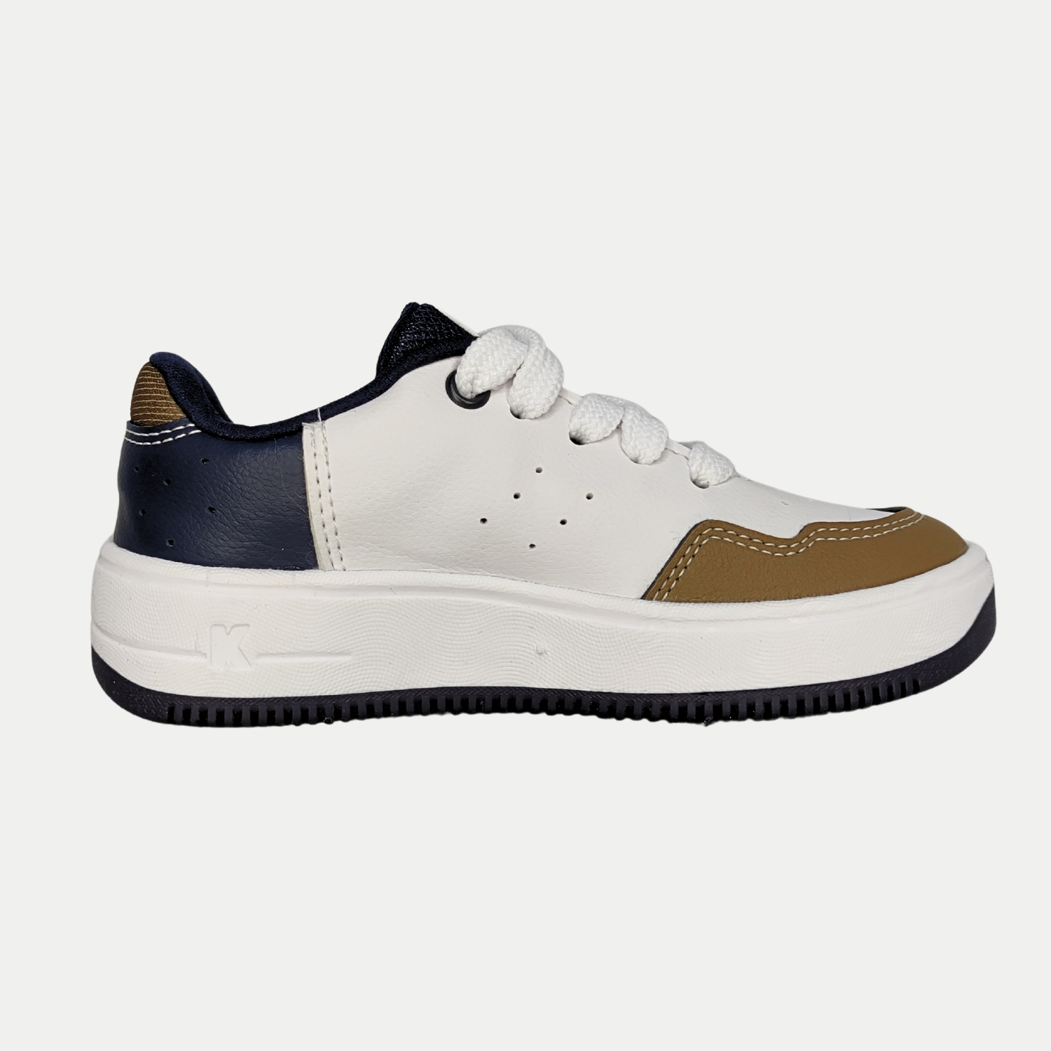 TÊNIS KIDY NOVA YORK CASUAL COM CADARÇO BRANCO MASCULINO INFANTIL