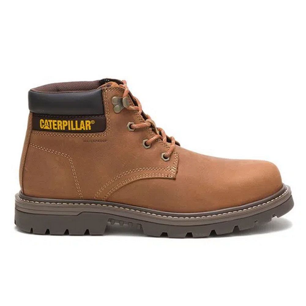 Bota Caterpillar Outbase Wp St Leather Brown Masculino - Tontri