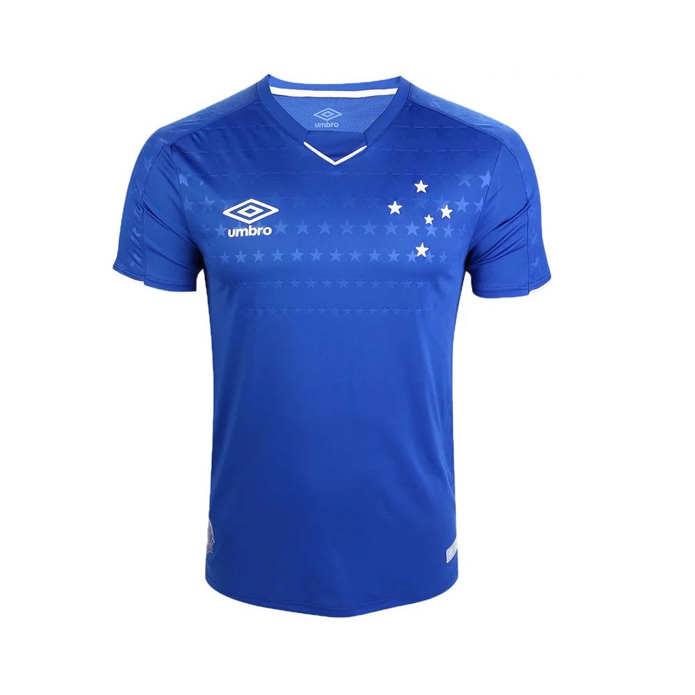 Camisa Umbro Cruzeiro Oficial I 2019 Azul Royal/Branco Masculino - Tontri  Esportes