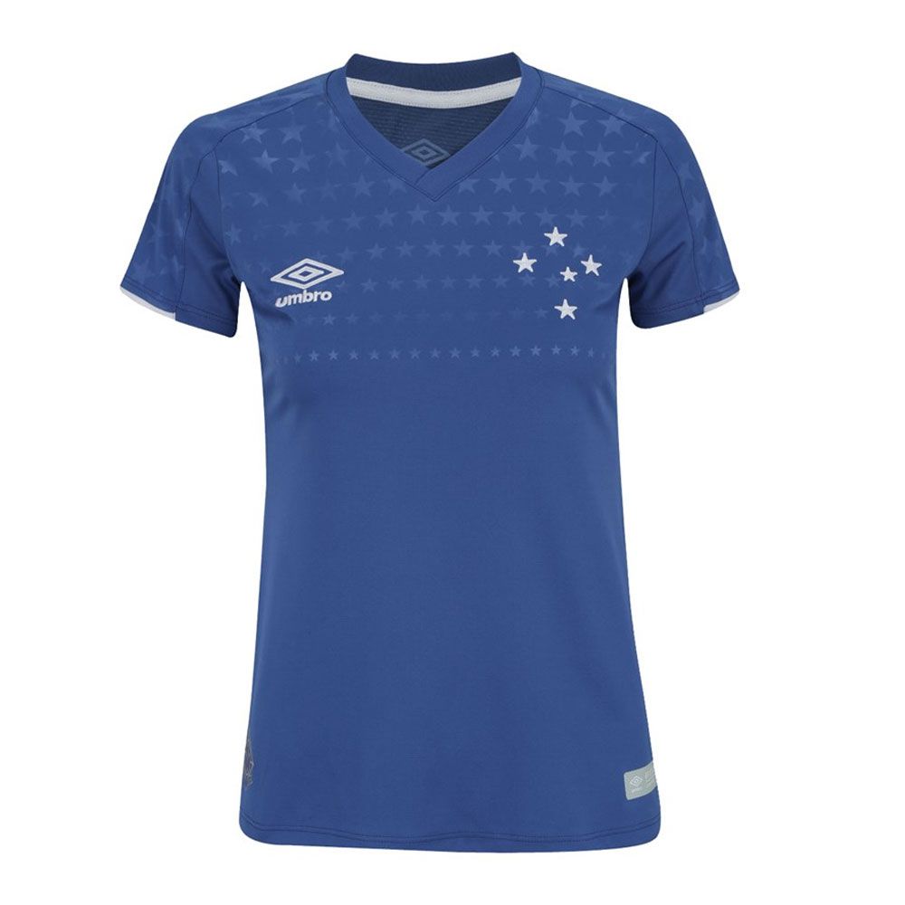 Camisa Cruzeiro Umbro Oficial 1 2019 Azul Royal Feminino - Tontri Esportes