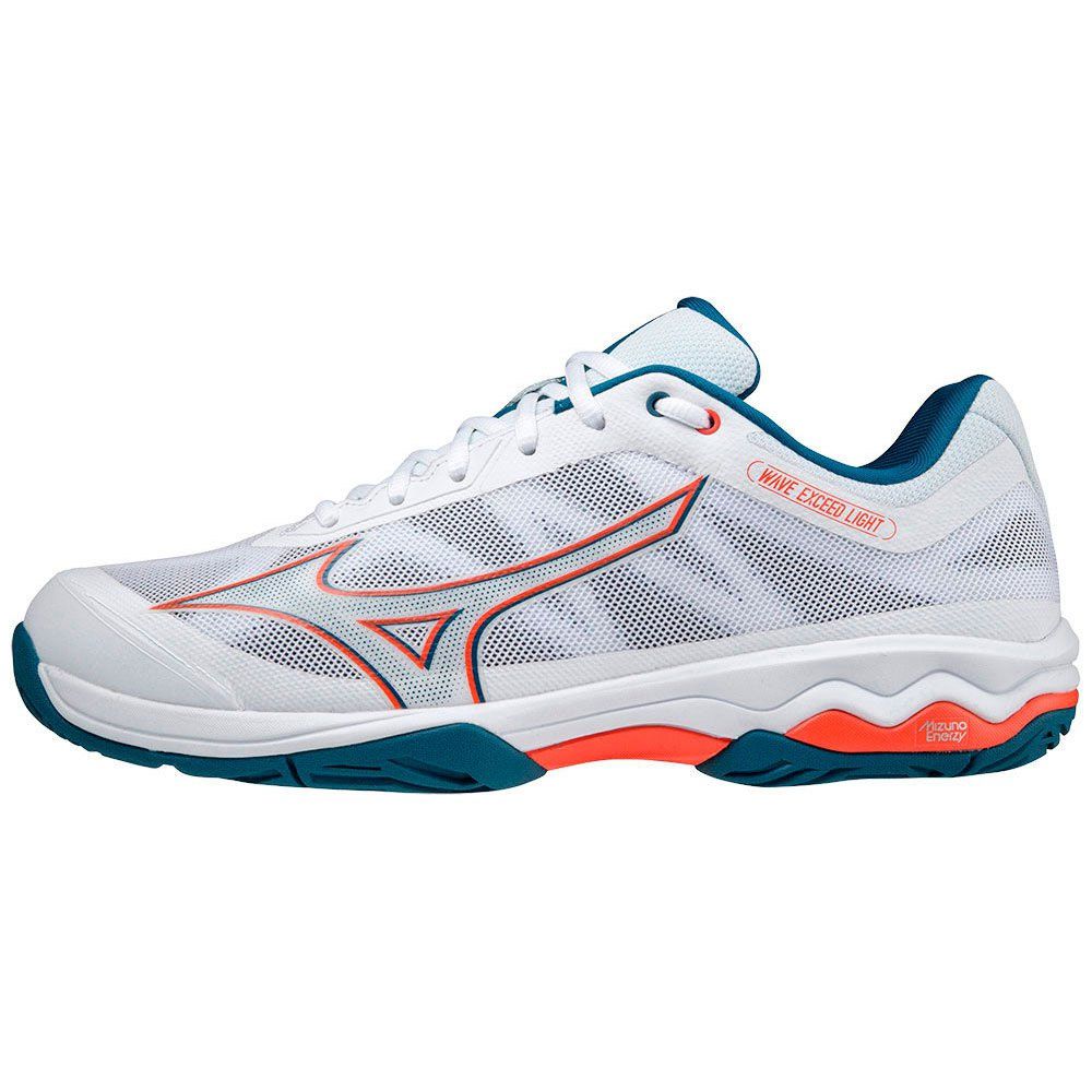 Mizuno branco e clearance laranja