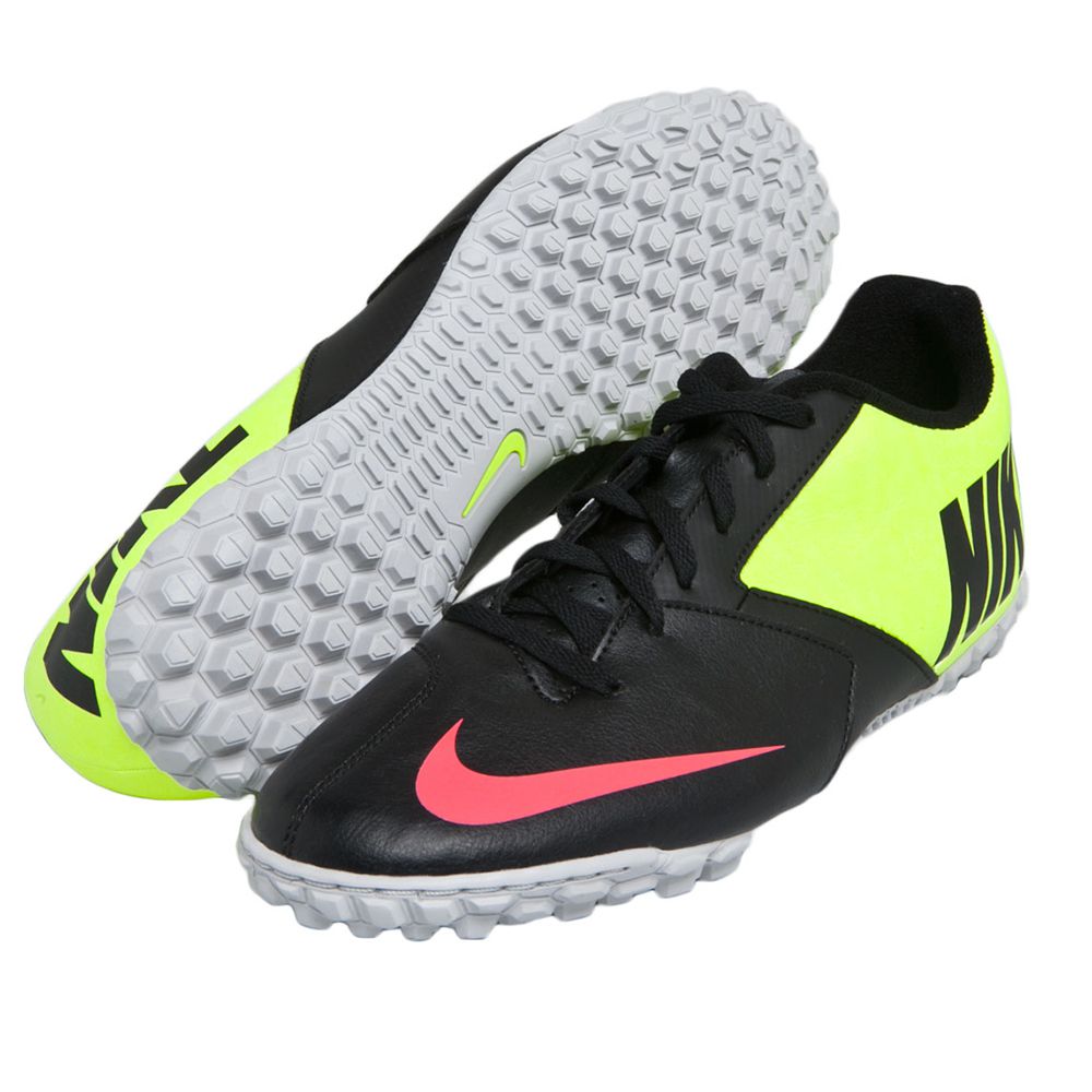 Chuteira Nike Bomba II Preto/Verde Masculino - Tontri Esportes