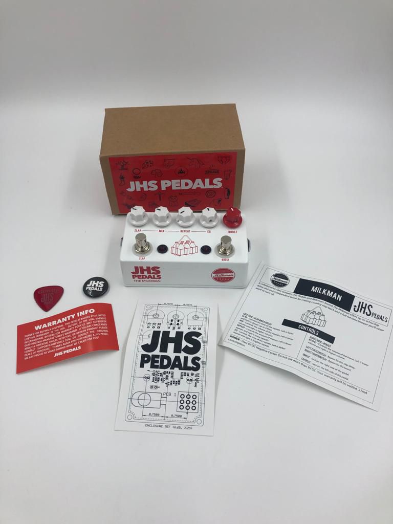 Pedal JHS Milkman Delay e Booster Para Guitarra Music Express