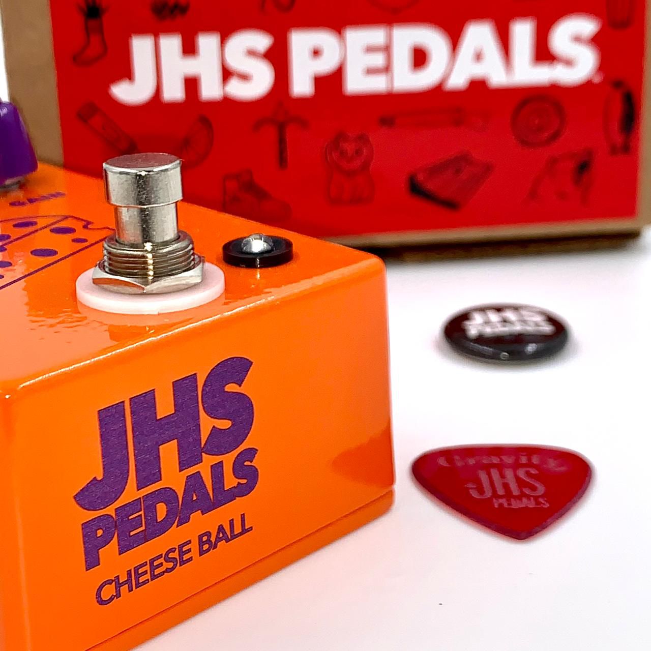 Pedal JHS Cheese Ball Distortion e Fuzz, Seletor com 4 Modos Music Express