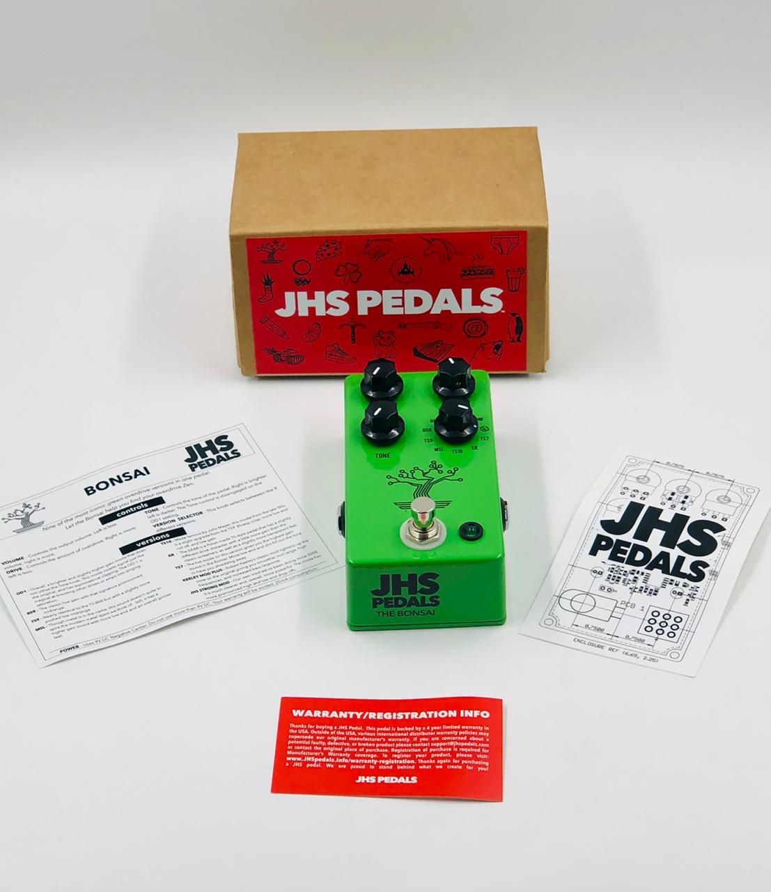 Pedal JHS Bonsai Multi Overdrive, 9 Modos Clássicos de Drive
