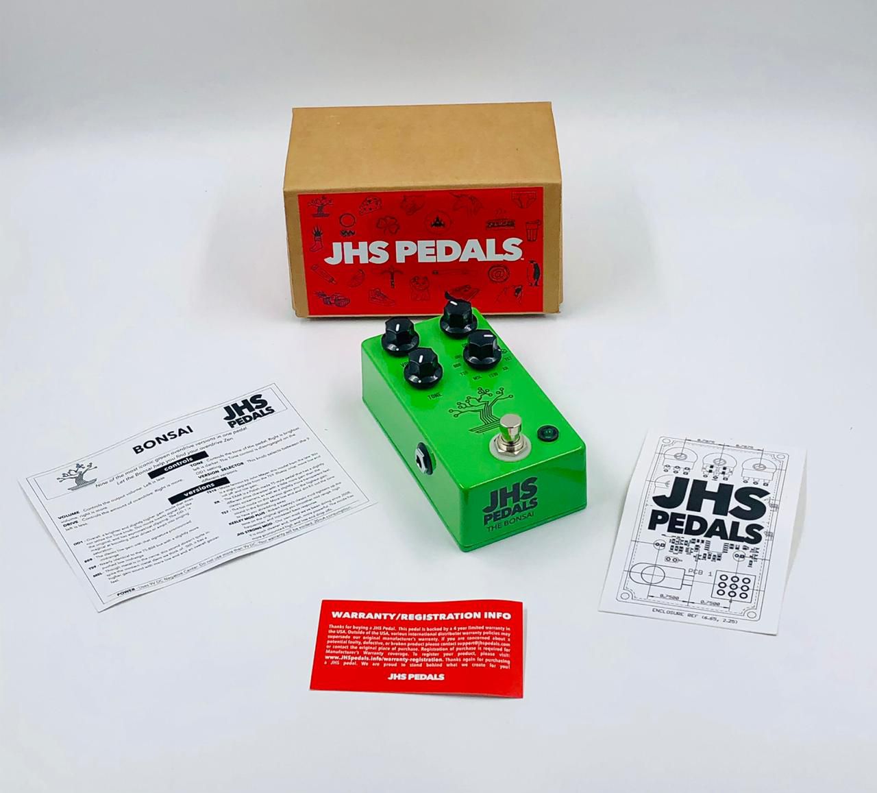 Pedal JHS Bonsai Multi Overdrive, 9 Modos Clássicos de Drive