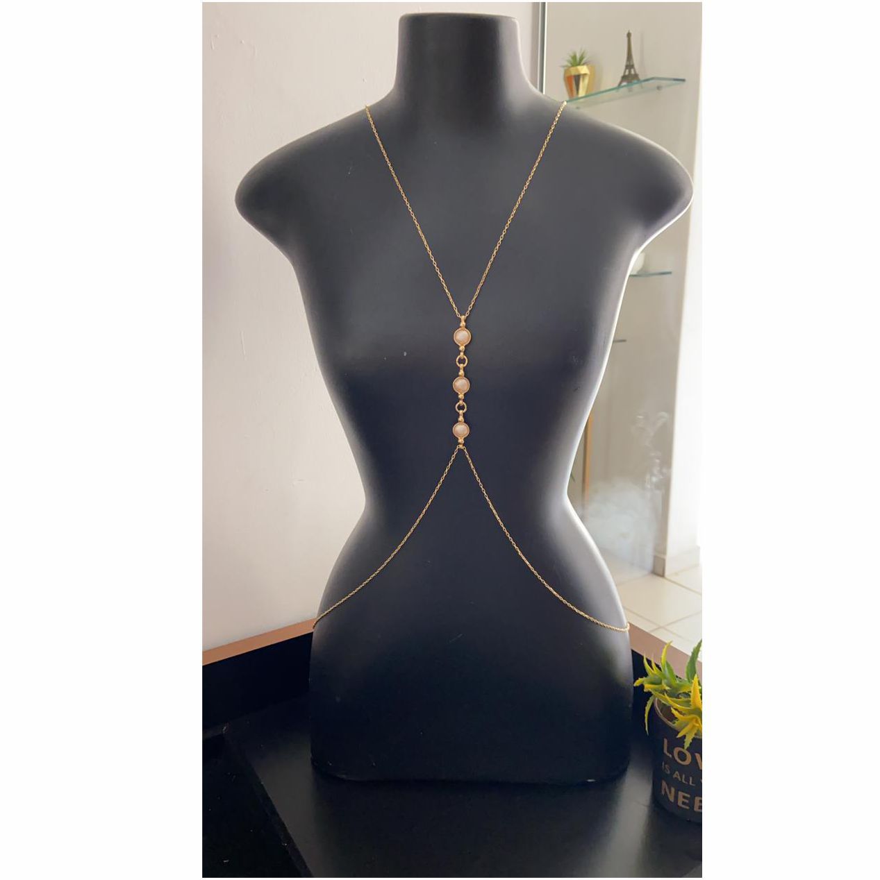 Body Chain Perolado Eva