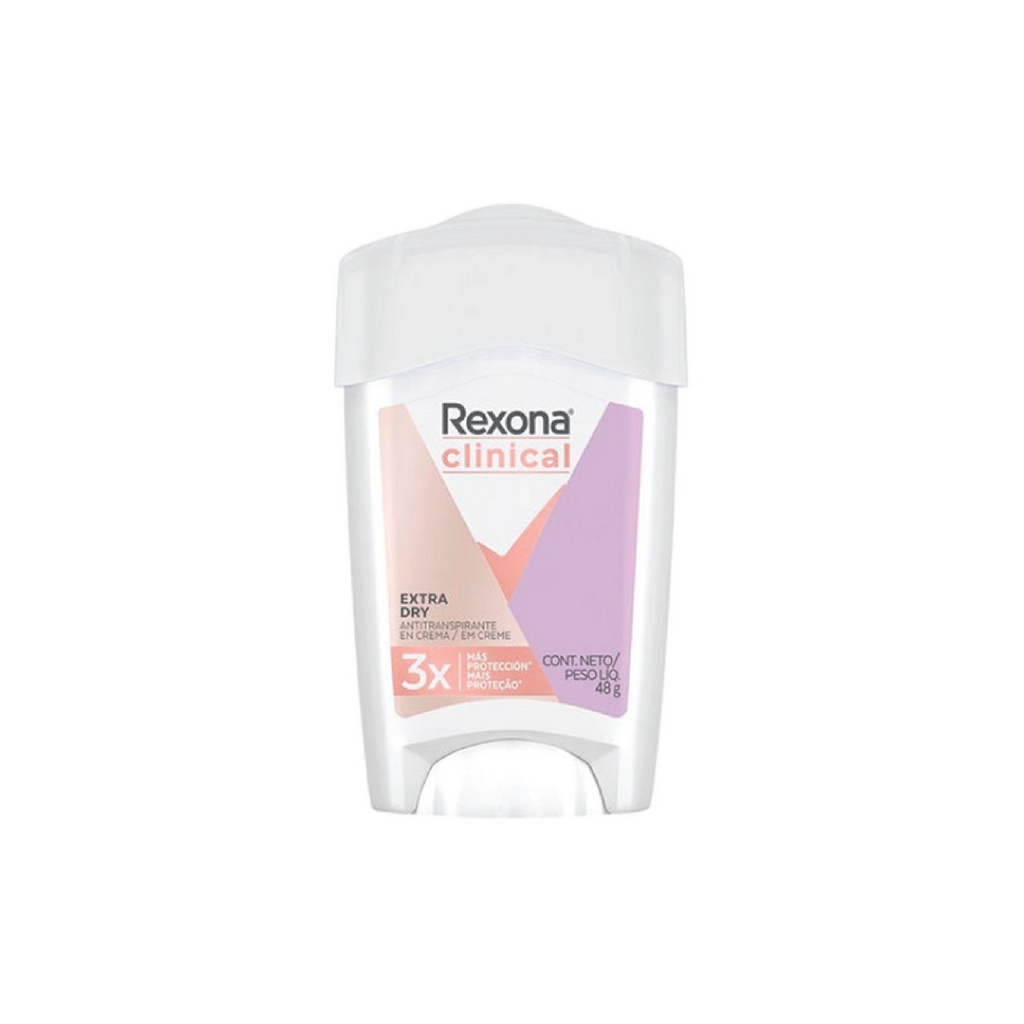 Desodorante Rexona Clinical Antitranspirante em Creme 48g - Unidade