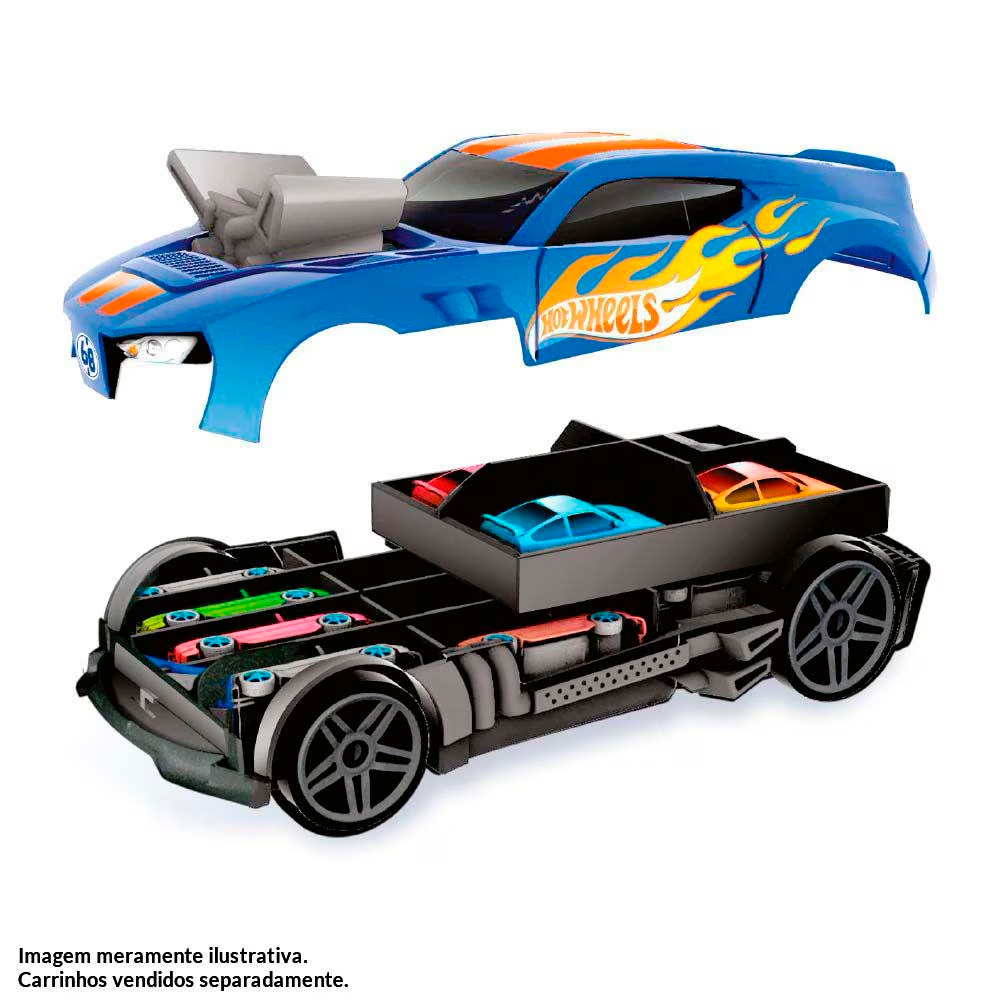 Porta Carrinhos Pista - Hot Wheels - FUN : : Brinquedos e Jogos