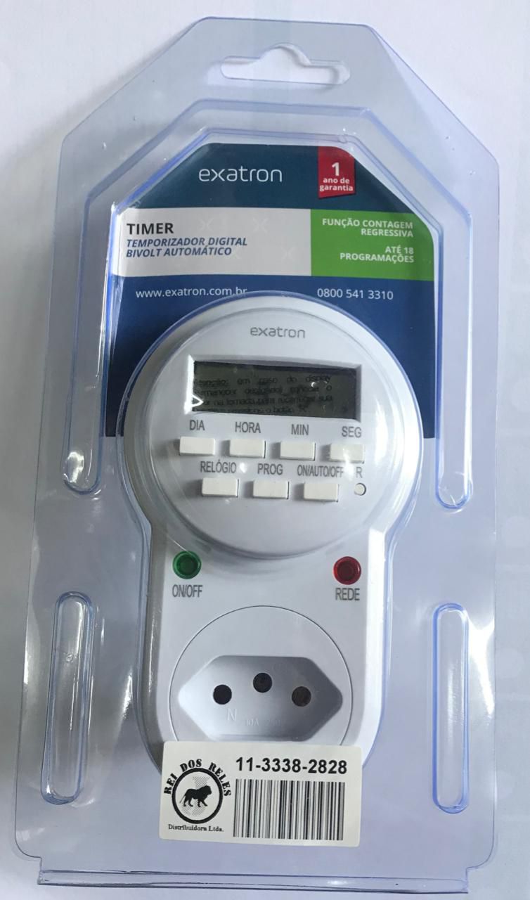 Temporizador Timer Digital TMDS0BC Exatron Compre Reles, Componentes