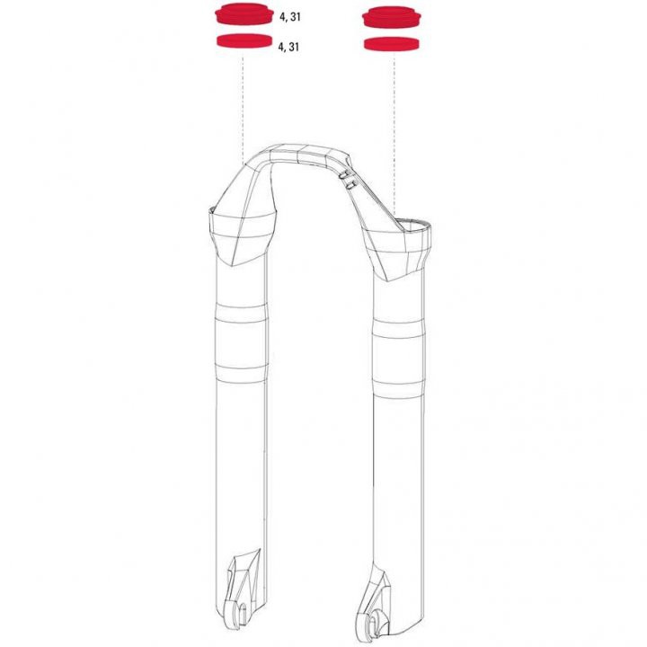 Gamba Inferiore RockShox Per SID SL C1 Ultimate – Blu, 100-110 Mm – NUOVA