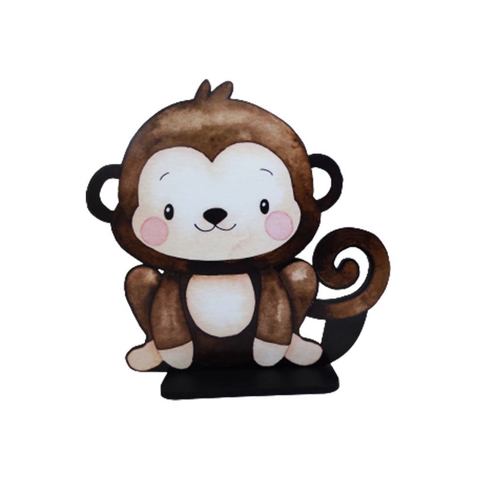 Interruptor Impresso Safari Macaco Baby com Banana - Fran Adesivos de Parede