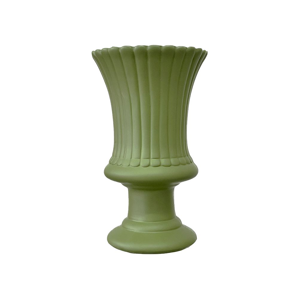 Vaso Espanha Grande Cerâmica Verde Menta Fosco Decorativo - Lembrança Chique