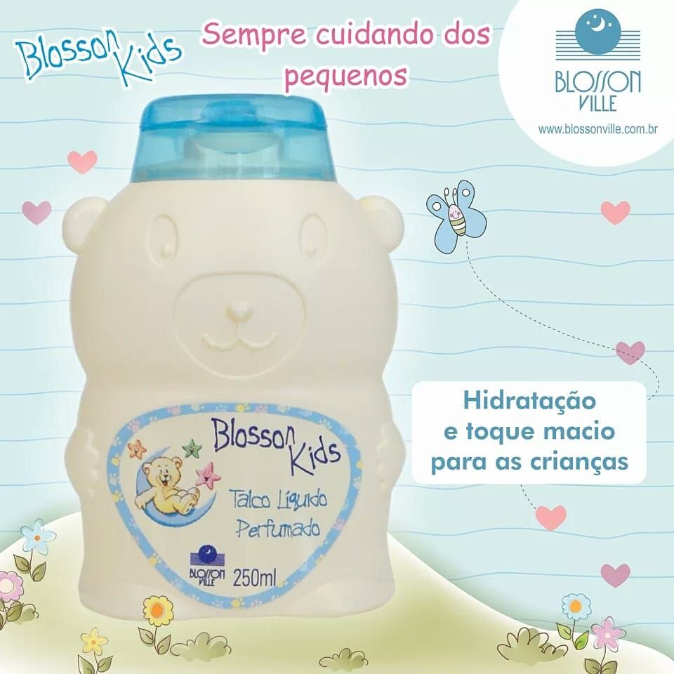 Talco Líquido Perfumado 250ml Blosson Ville Nayravilhosa 5125