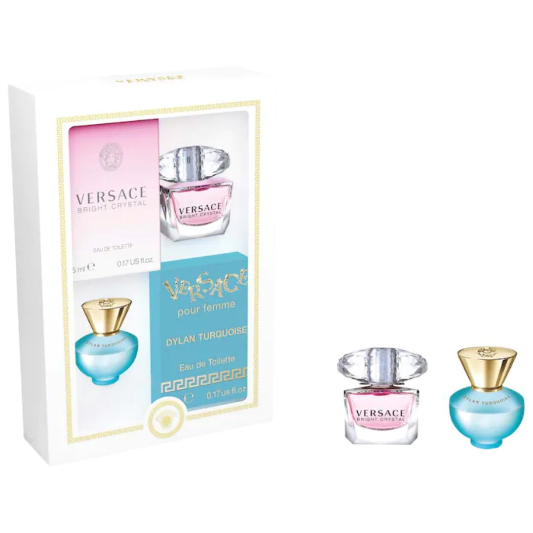 Versace Kit Miniaturas Perfume Dylan Turquoise Bright Crystal Feminino Rf Importados