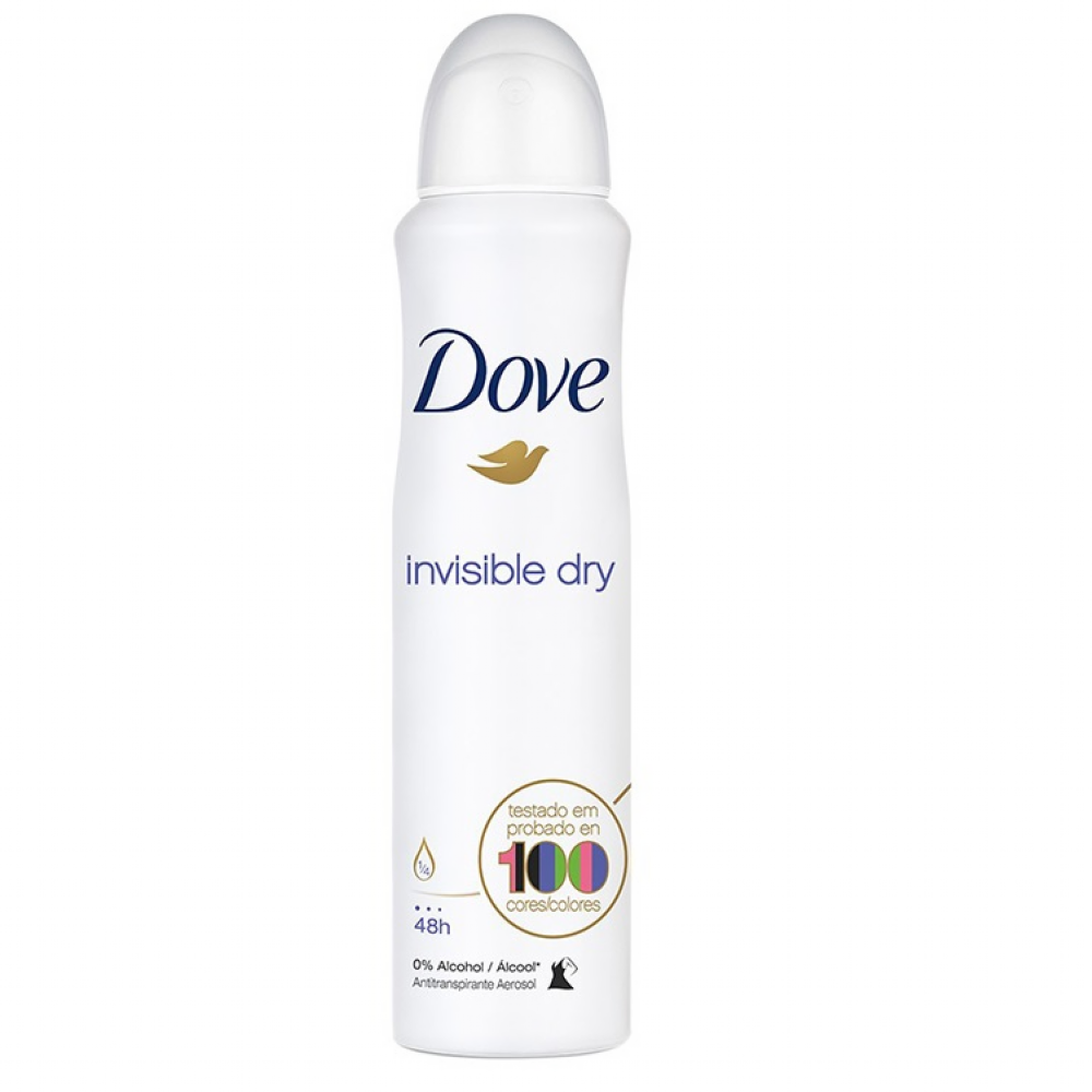 Desodorante Aerosol Dove Invisible Dry 48H 150ml - COSMÉTICO