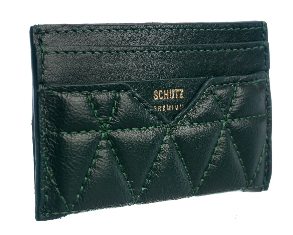 Carteira Feminina 944 Pequena Matelassê Premium Schutz Verde