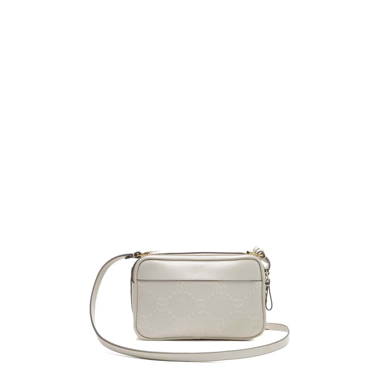 Bolsa Feminina Pequena Alça Zíper Logo SS24 Schutz Off White