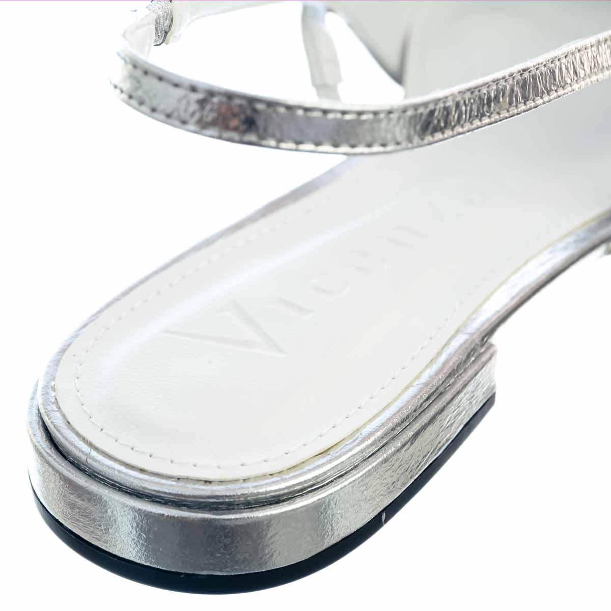 Sapatilha Ballerina Georgia Kitten Heel VCZ FALL 24 Vicenza Prata