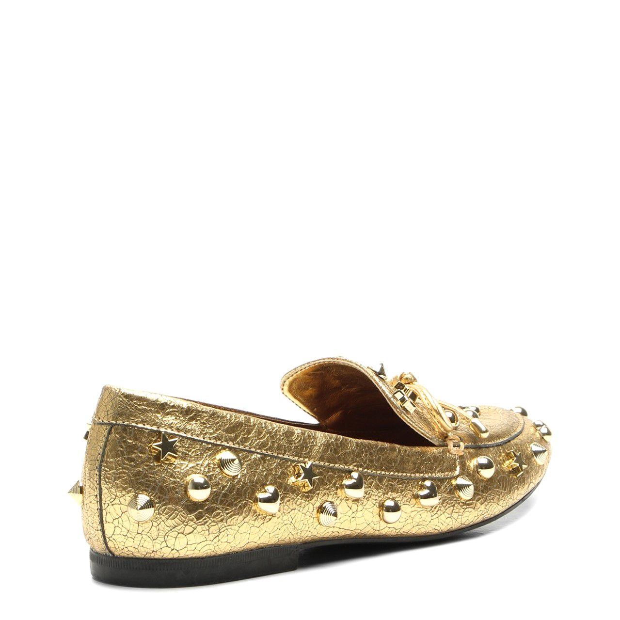 Mocassim Theodora Aplicações Craquelet Golden Volume VCZ FALL 24