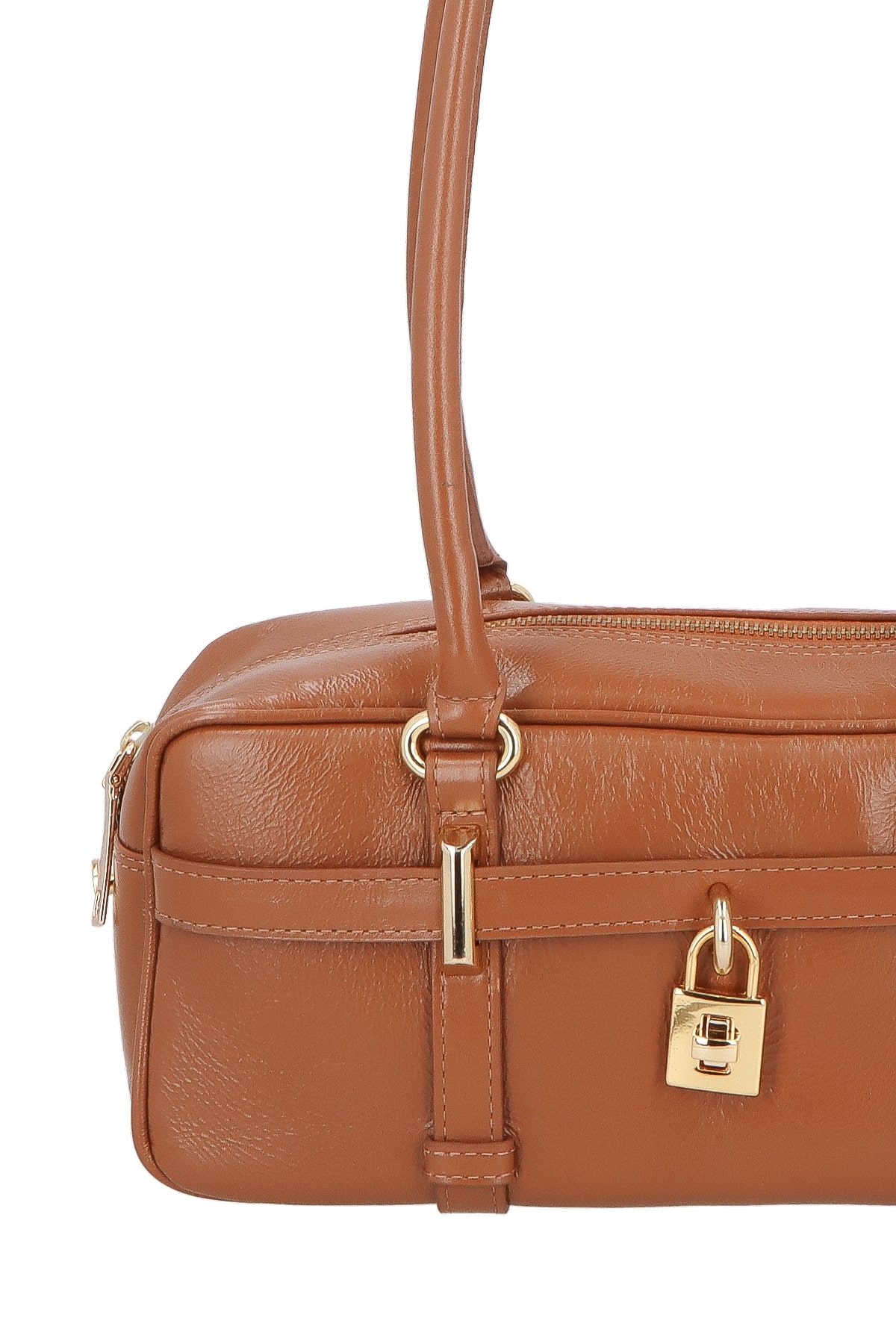 Bolsa Retangular Média Alça Alongada Atenas Luiza Barcelos Camel