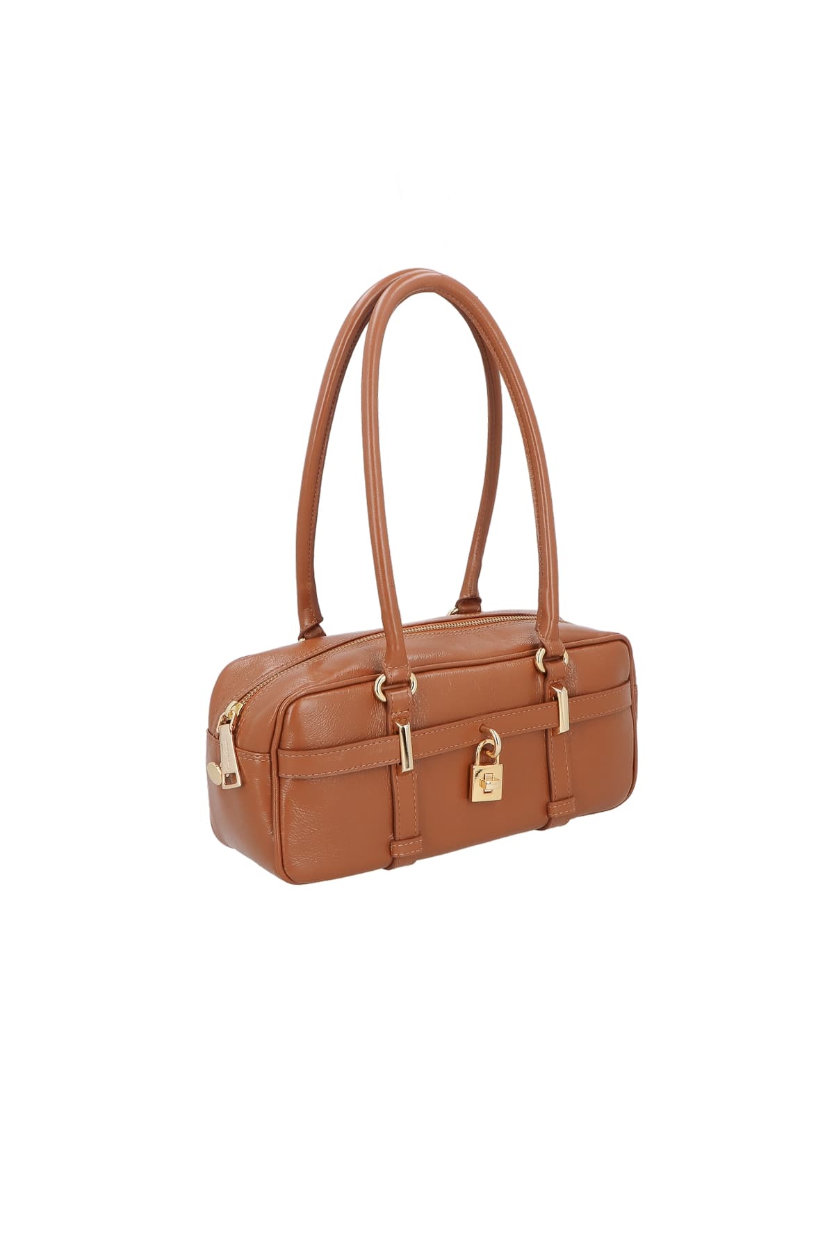 Bolsa Retangular Média Alça Alongada Atenas Luiza Barcelos Camel