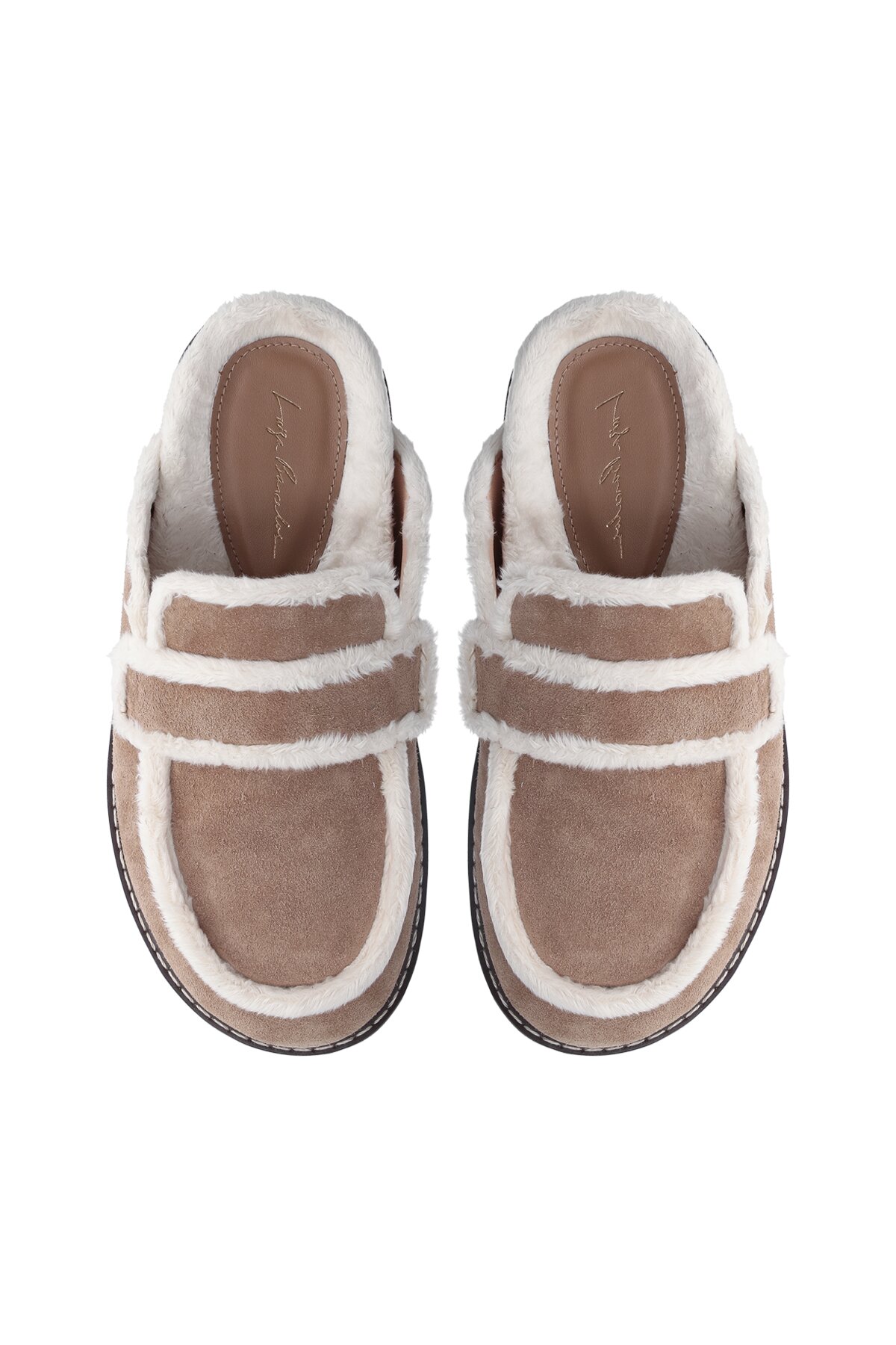 Sabot Feminino Camurça Pelos Luiza Barcelos Fendi - Specchio