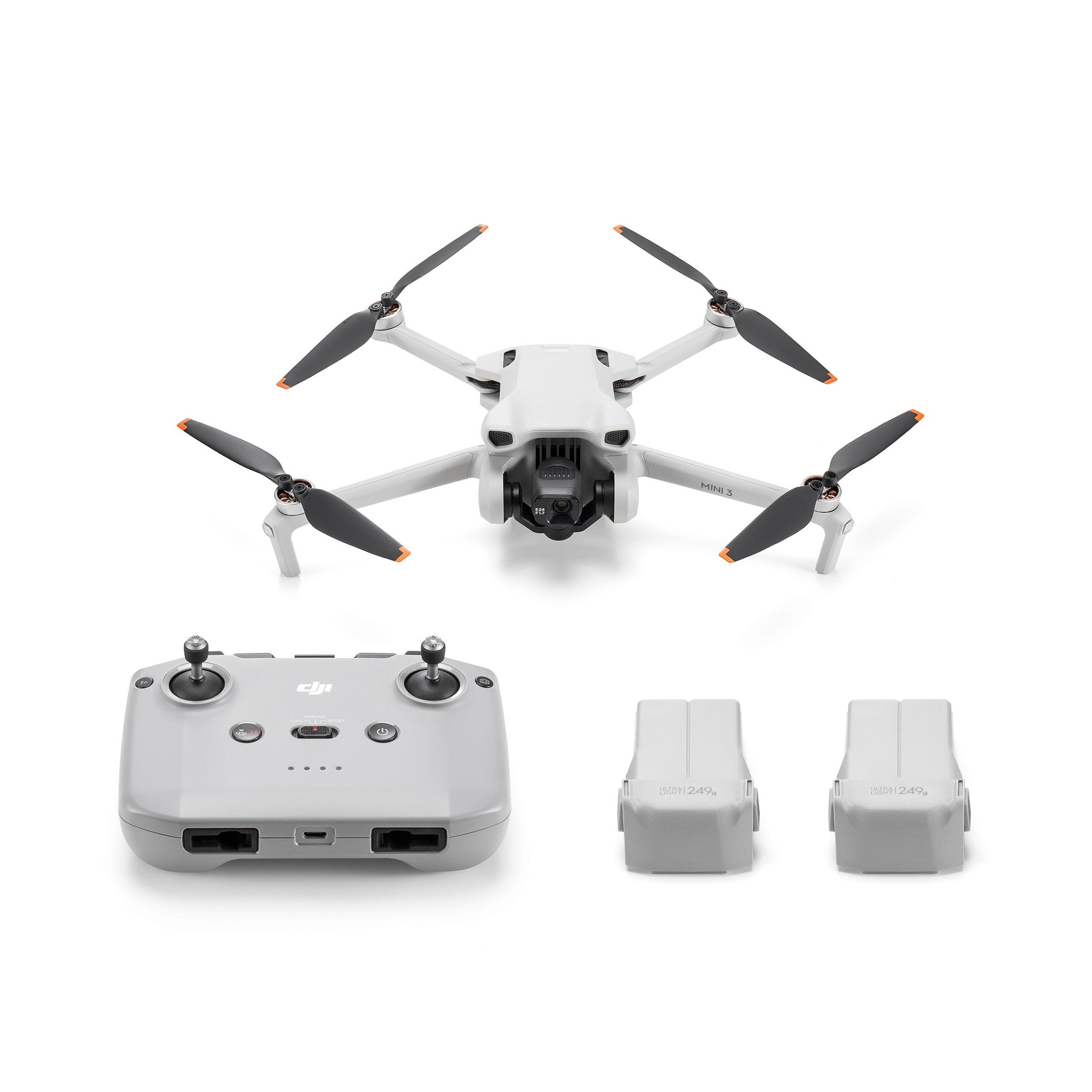 Drone DJI Mini 3 + Controle sem Tela + Fly More Kit Plus (BR) Anatel -  Beedrones - Revenda Oficial Autorizada Dji no Brasil