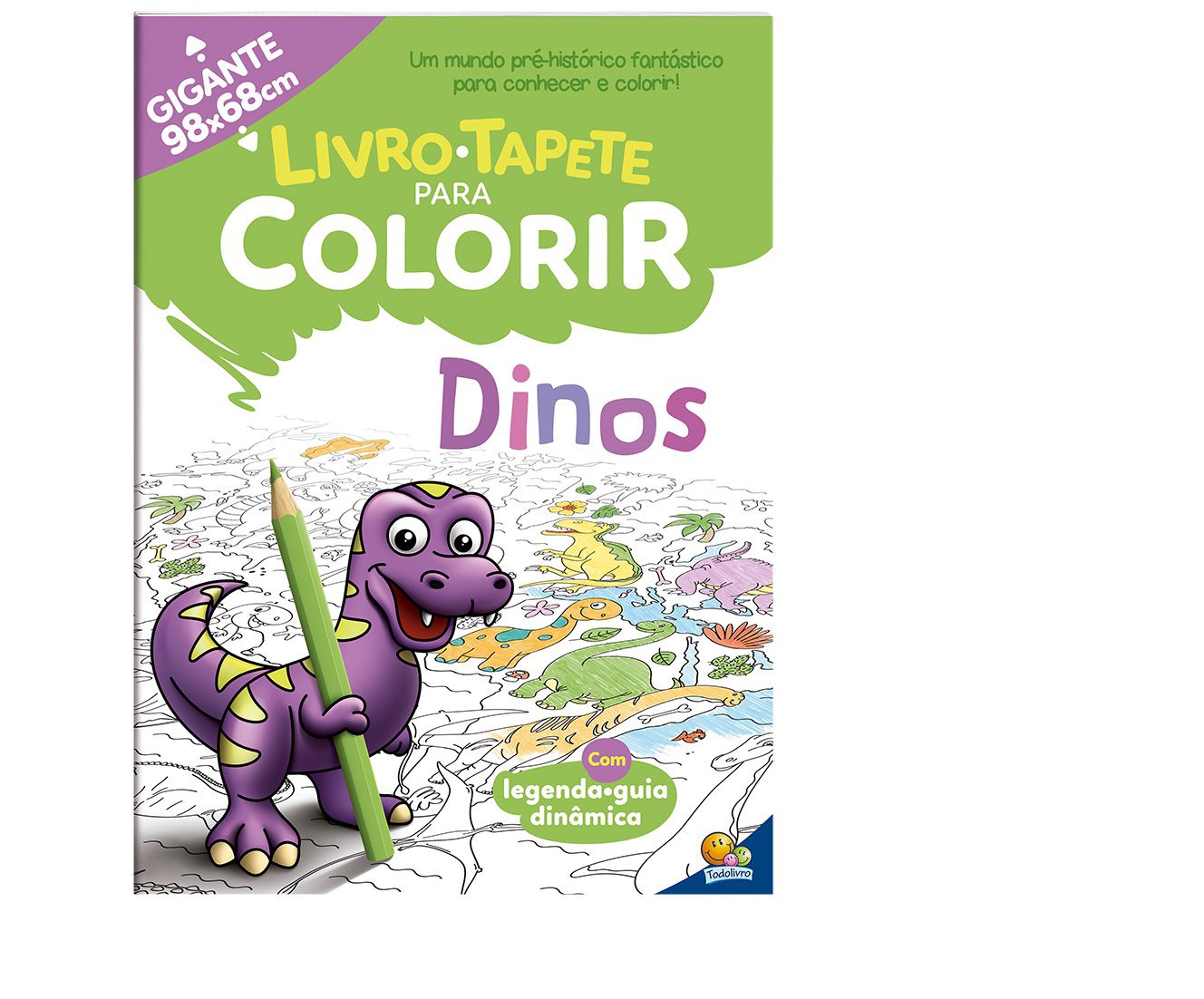 Livro Tapete para Colorir - Mais de 100 Desenhos Incríveis - Papel