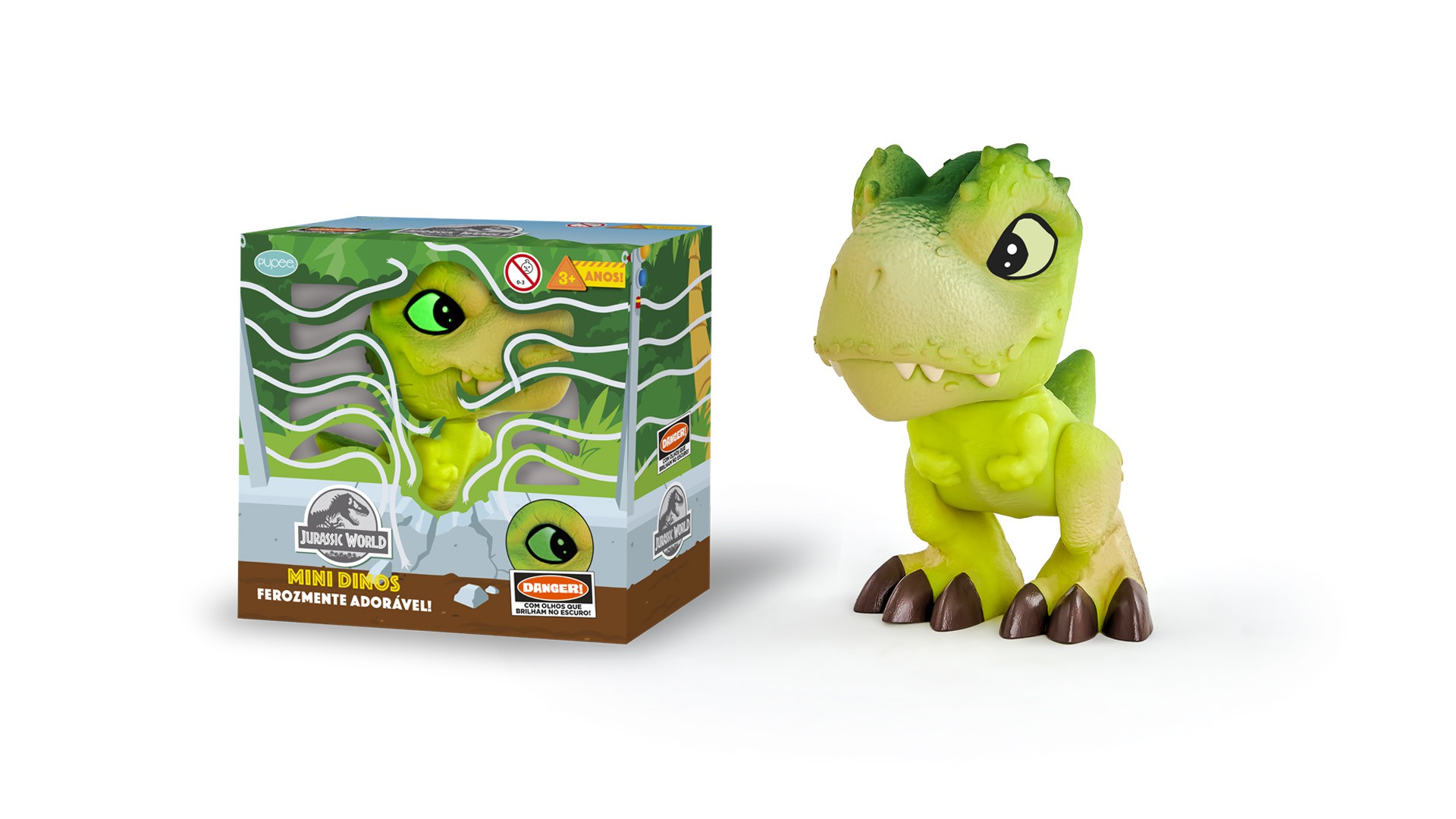 Dinossauros Infantil Avulso TREX-VERDE, TREX-MARROM, ESTEGOSSAURO,  BRANQUIOSSAURO Dino World BBR TOYS em Promoção na Americanas