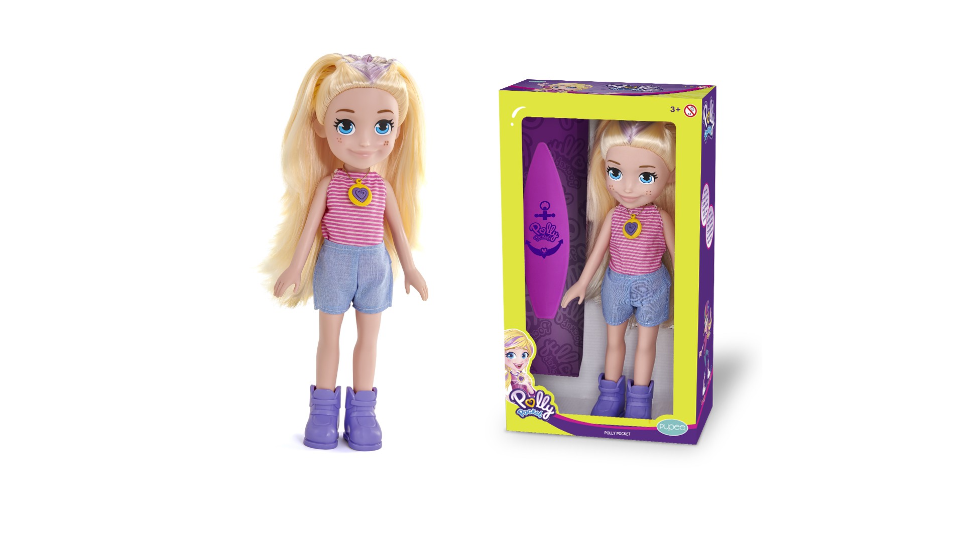 Hora de Brincar 2 Amigas, Polly Pocket, Mattel 