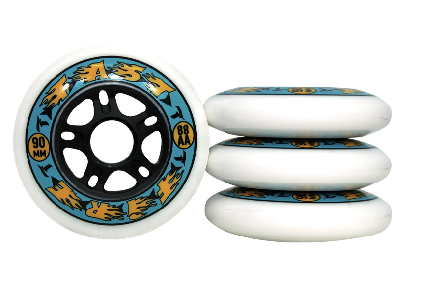 Traxart Rodas Fresstyle FAST FIRE 90mm/88A branca - FA-128 (4 unidades ...