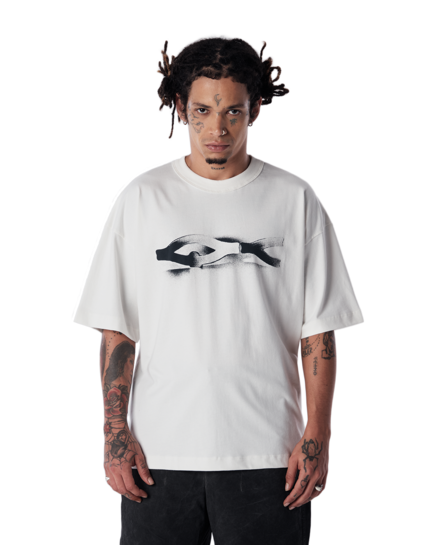 Camiseta Quadro Creations Stencil Off White - Overstreets
