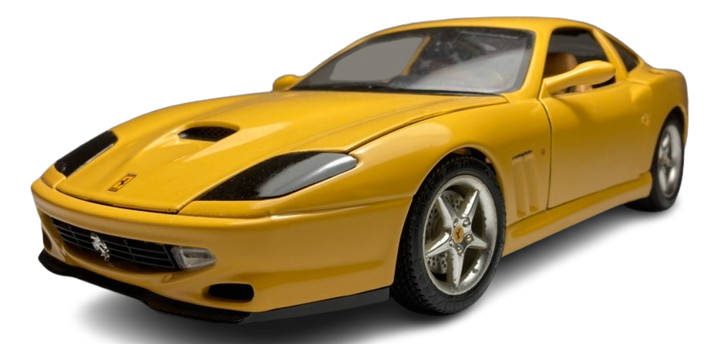 VOITURE DE COLLECTION-BURAGO FERRARI 550 1/18 - COMME NEUF EN BOITE !PROMO