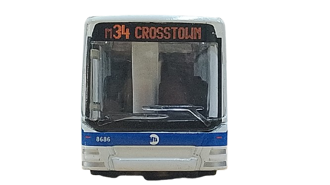 Daron - New York City Bus Articulado - 1/87 - HTC - MODELISMO