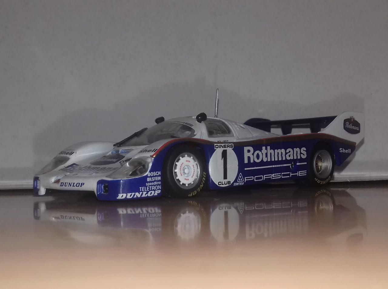 Miniature Quartzo 1/43 – Porsche 956 Short Tail – Norisring 1985 – Ludwig – D&W Winner