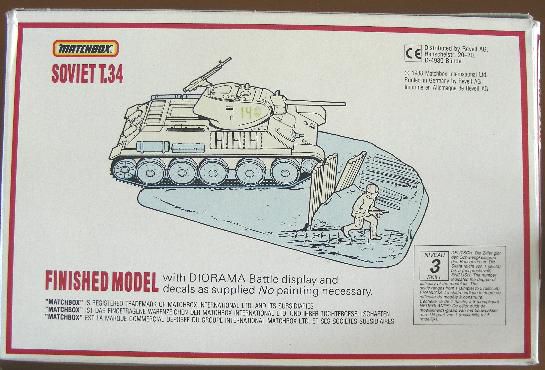 Matchbox T 34 MATCHBOX - T-34 WITH DIORAMA - 1/76 - HTC - MODELISMO