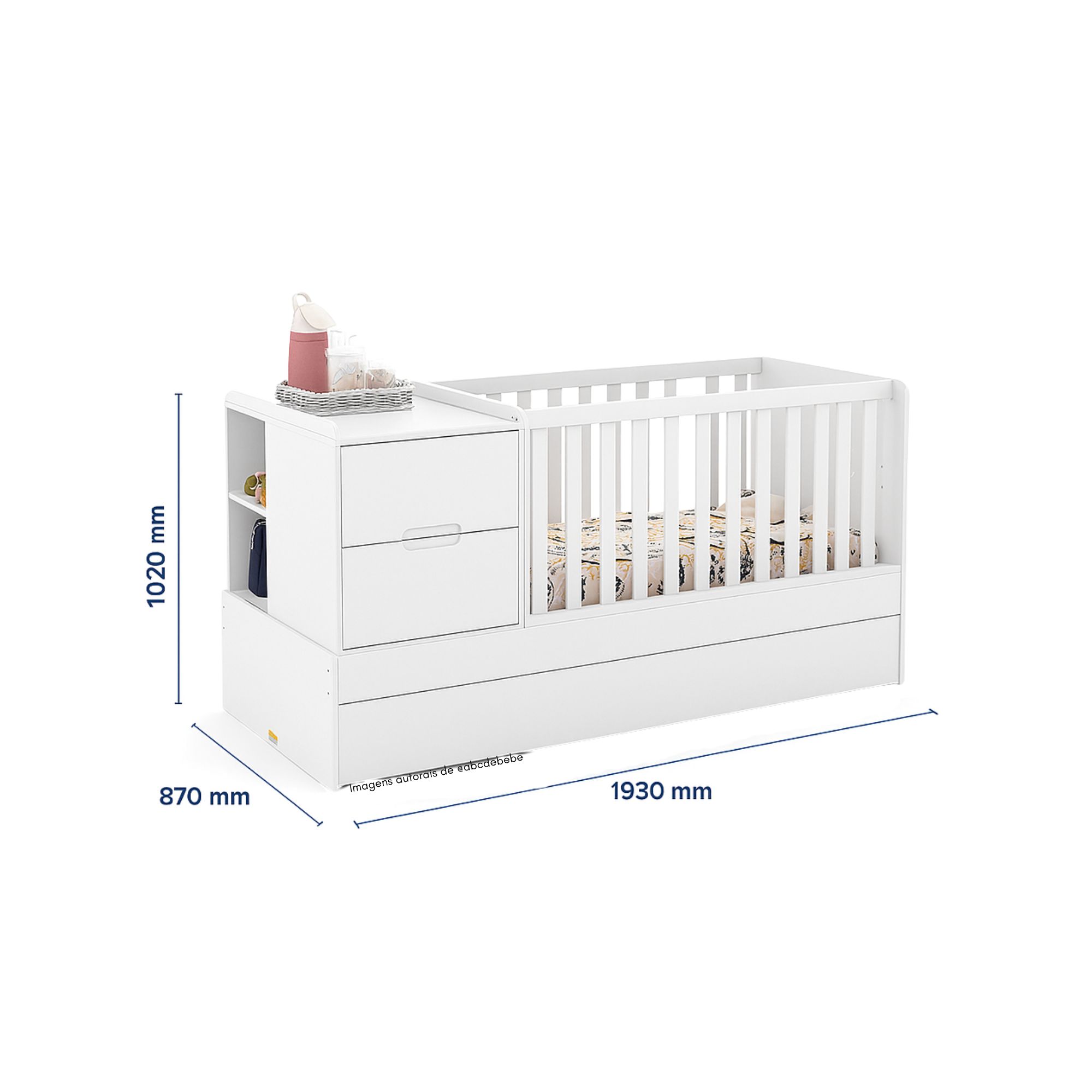 Berço Formare - Multifuncional - Off White - 61508 - ABC de Bebê