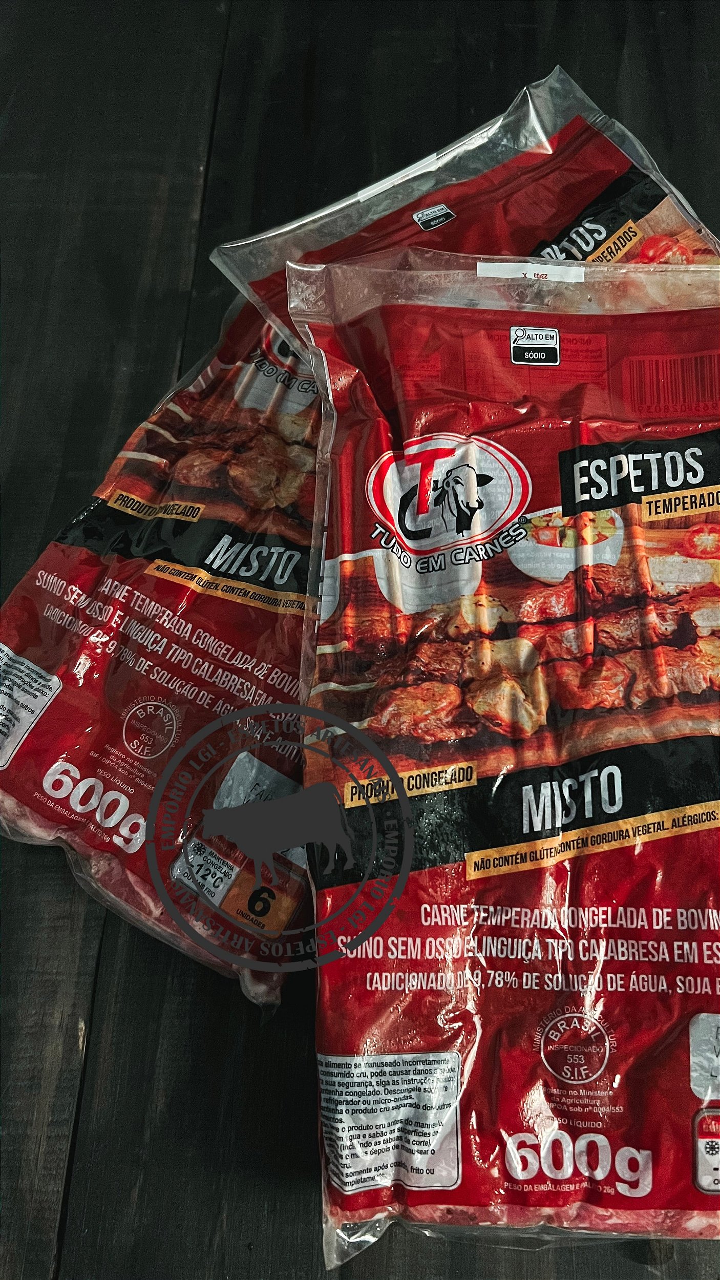 Espeto Misto - 600g - Viva Espetos