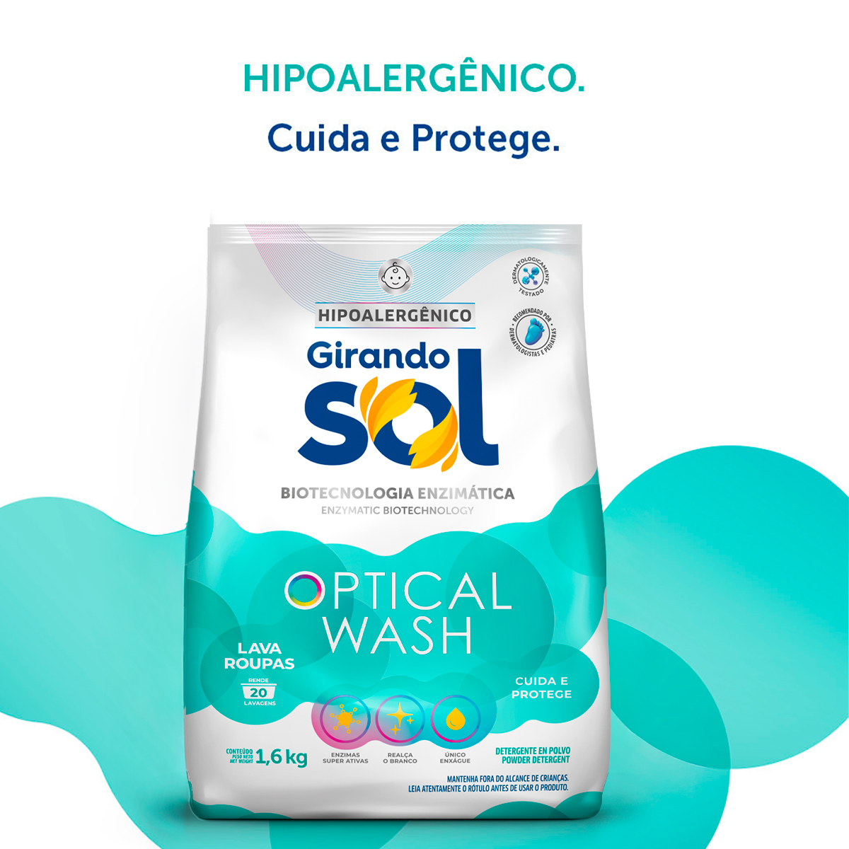 Sabão em Pó Girando Sol Hipoalergênico 1,6 kg | Essenza - Produtos de ...