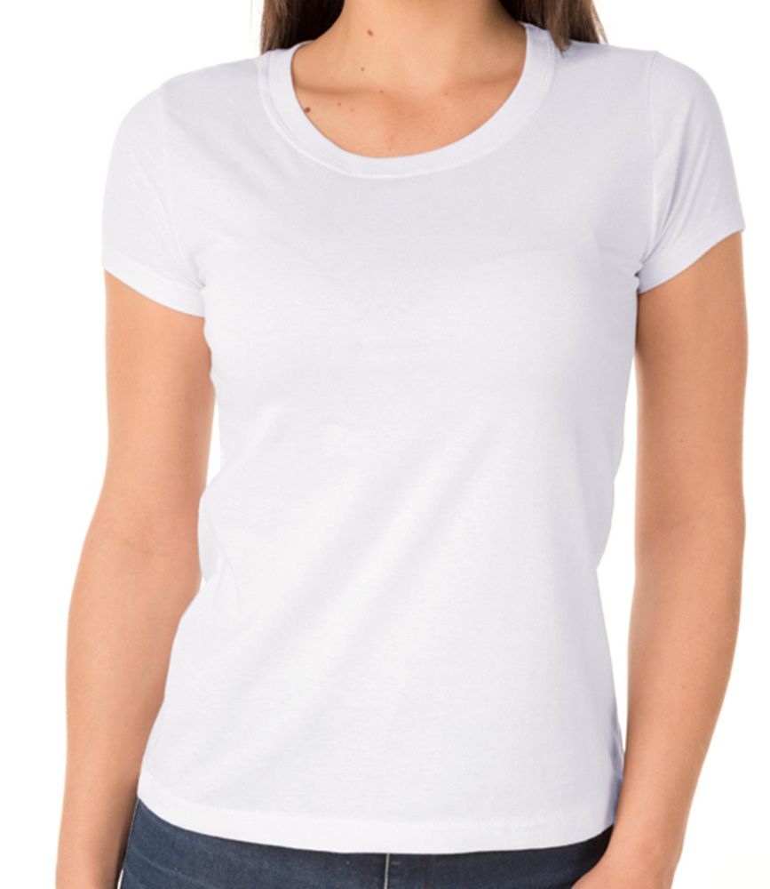 Camiseta Algodão Premium Feminina Branca - Innovare Sul - Loja de Camisas  Bordadas Personalizadas