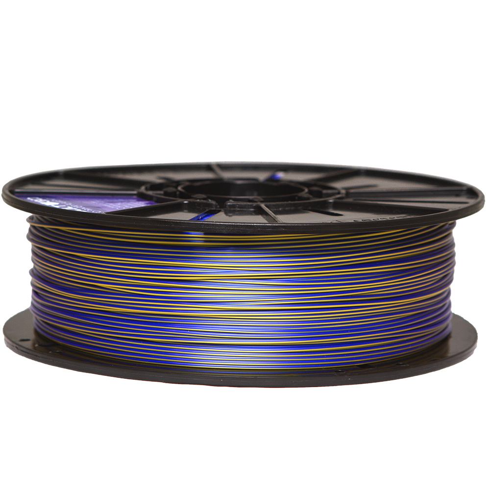 Filamento PLA Duo Color Azul Safira e Dourado V-Silk High Speed | 1 ...