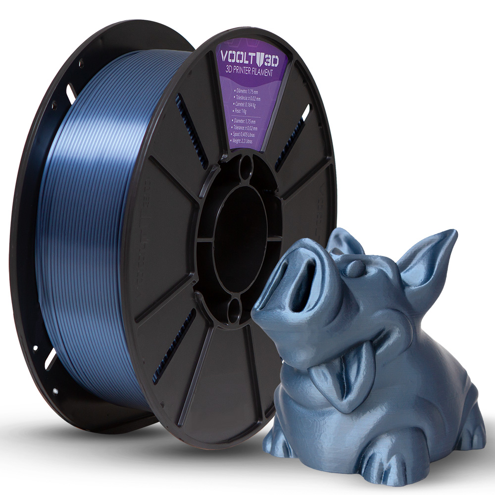 Filamento PLA Azul Titanium V-Silk High Speed | 1,75mm | 1Kg | Voolt3D ...